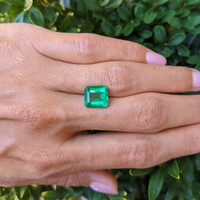 3.44 Ct. Emerald from Colombia Life Style
