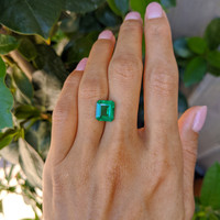 3.44 Ct. Emerald from Colombia Life Style