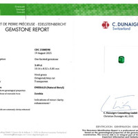 3.49 Ct. Emerald from Zambia Scan Report