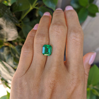 3.49 Ct. Emerald from Colombia Life Style