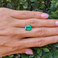 3.49 Ct. Emerald from Colombia Life Style