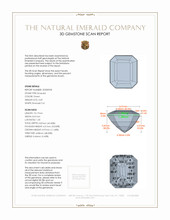 3.49 Ct. Emerald from Colombia 3 D Scan Report