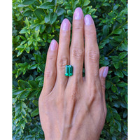 4.91 Ct. Emerald from Colombia Life Style