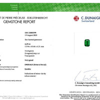 6.29 Ct. Emerald from Zambia Scan Report