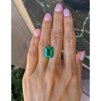 6.29 Ct. Emerald from Colombia Life Style