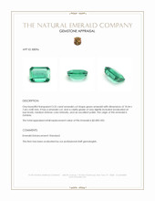 3.25 Ct. Emerald from Zambia Appraisal