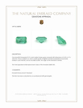 0.76 Ct. Emerald from Zambia Appraisal