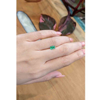 0.76 Ct. Emerald from Zambia Life Style