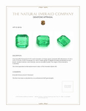 0.92 Ct. Emerald from Colombia Appraisal