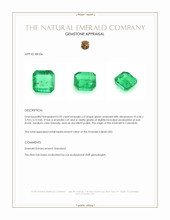 0.92 Ct. Emerald from Colombia Appraisal
