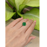 3.73 Ct. Emerald from Afghanistan Life Style