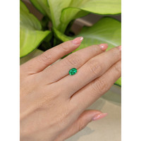 0.74 Ct. Emerald from Colombia Life Style