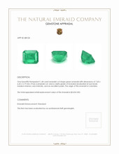1.68 Ct. Emerald from Colombia Appraisal