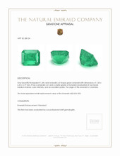 1.68 Ct. Emerald from Colombia Appraisal