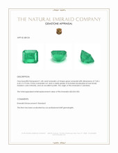 1.68 Ct. Emerald from Colombia Appraisal