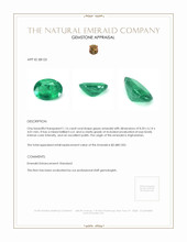 1.16 Ct. Emerald from Afghanistan Appraisal