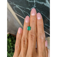 1.36 Ct. Emerald from Colombia Life Style