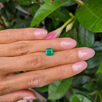 1.36 Ct. Emerald from Colombia Life Style