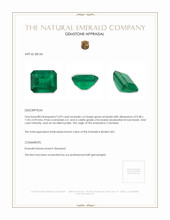 2.09 Ct. Emerald from Colombia Appraisal