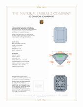 1.48 Ct. Emerald from Colombia 3 D Scan Report