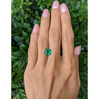 1.56 Ct. Emerald from Colombia Life Style