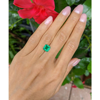 1.56 Ct. Emerald from Colombia Life Style