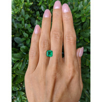 1.56 Ct. Emerald from Colombia Life Style