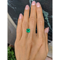 1.56 Ct. Emerald from Colombia Life Style