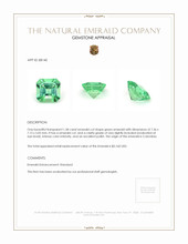 1.58 Ct. Emerald from Colombia Appraisal