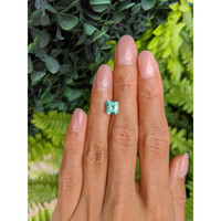 1.58 Ct. Emerald from Colombia Life Style