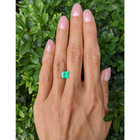 1.44 Ct. Emerald from Colombia Life Style