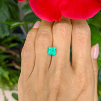 1.44 Ct. Emerald from Colombia Life Style