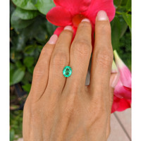 1.29 Ct. Emerald from Colombia Life Style