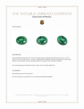 0.47 Ct. Cabochon Emerald from Zambia Appraisal