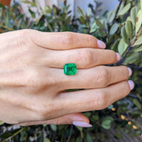3.69 Ct. Emerald from Zambia Life Style