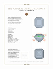 3.72 Ct. Emerald from Colombia 3 D Scan Report