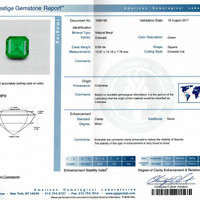 8.69 Ct. Emerald from Colombia Scan Report
