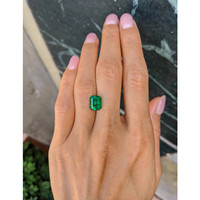 3.49 Ct. Emerald from Colombia Life Style