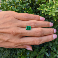 3.49 Ct. Emerald from Zambia Life Style