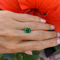 3.49 Ct. Emerald from Zambia Life Style