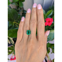 3.89 Ct. Emerald from Colombia Life Style
