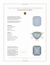 3.89 Ct. Emerald from Colombia 3 D Scan Report