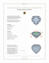 2.36 Ct. Emerald from Zambia 3 D Scan Report