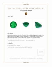 2.62 Ct. Emerald from Zambia Appraisal