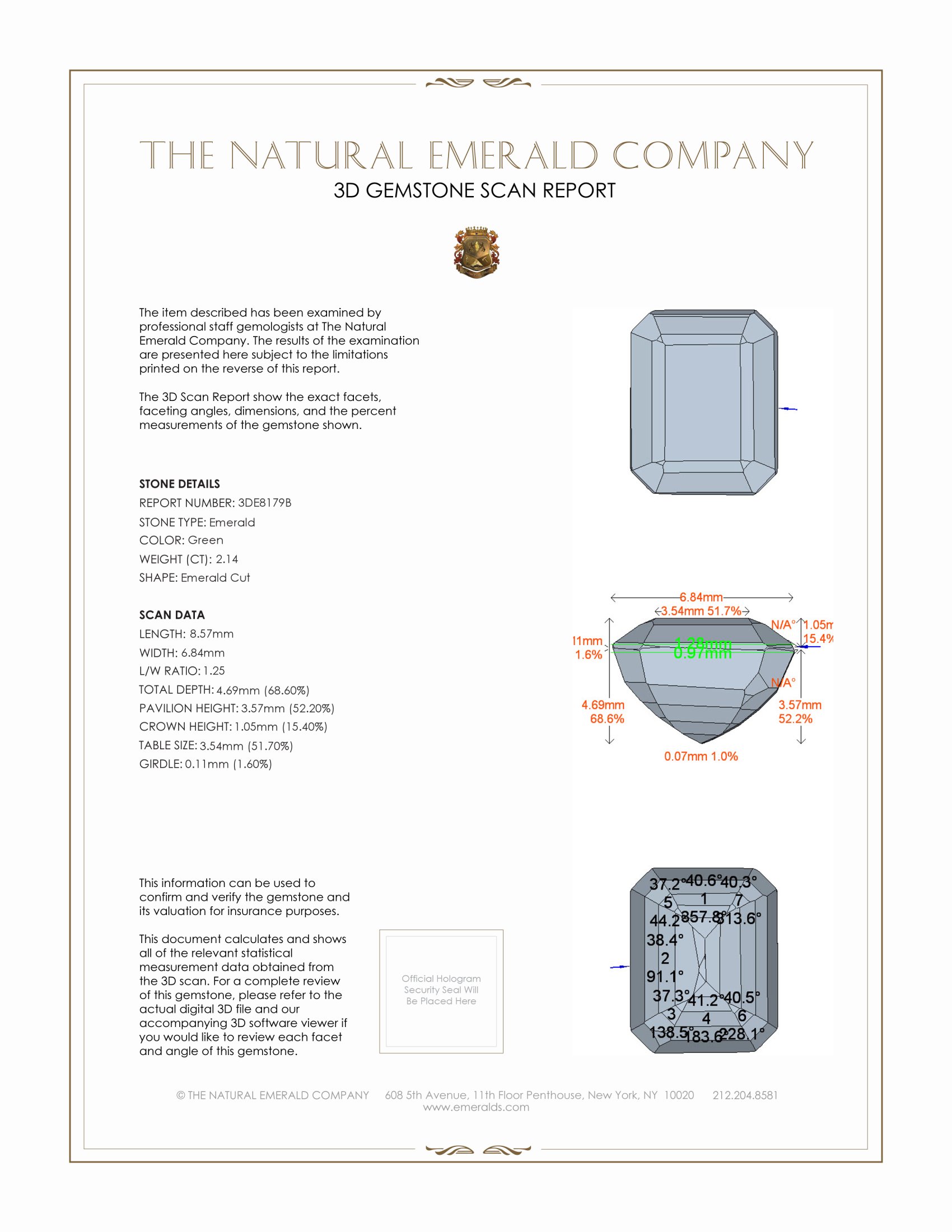 2.14 Ct. Emerald from Zambia