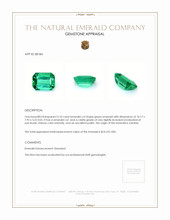 3.10 Ct. Emerald from Zambia Appraisal