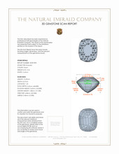 3.22 Ct. Emerald from Zambia 3 D Scan Report