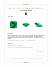 1.31 Ct. Emerald from Colombia Appraisal