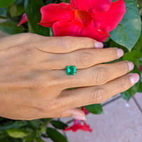 1.31 Ct. Emerald from Colombia Life Style