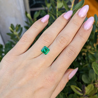 1.31 Ct. Emerald from Colombia Life Style